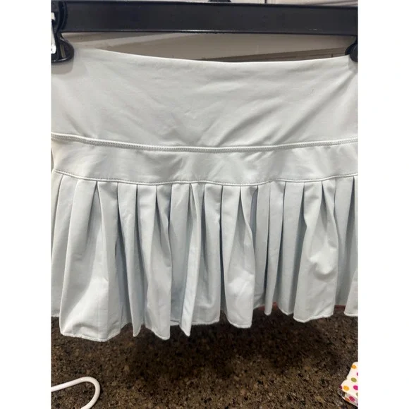 Goldhinge Pleated Tennis Skort Light Blue Athletic Skirt with Pockets Womens - Picture 3 of 8